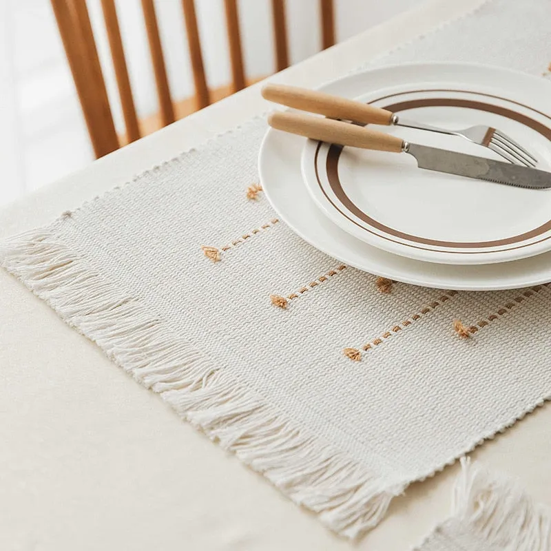 Boho Tassel Table Mat