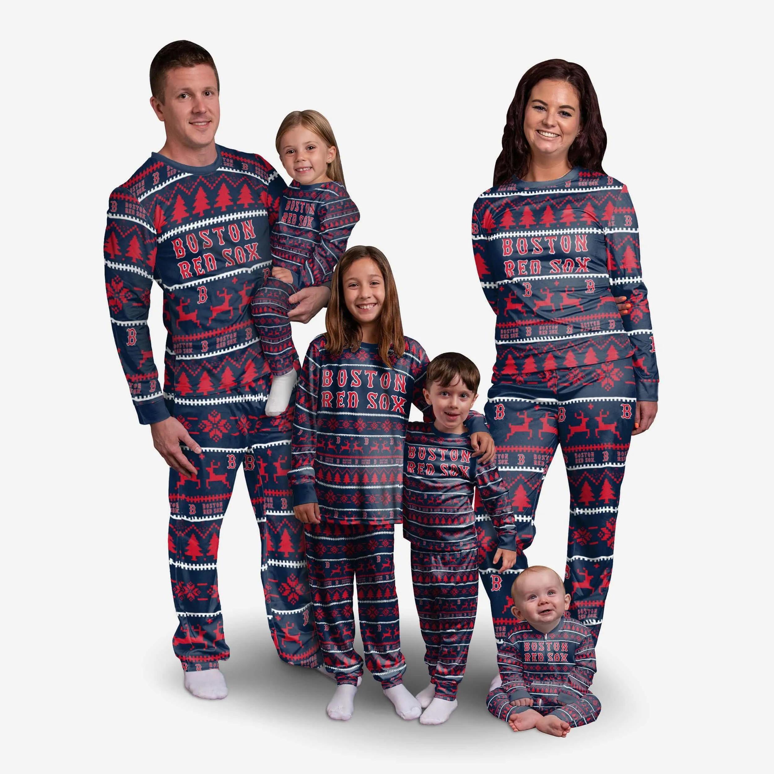 Boston Red Sox Womens Family Holiday Pajamas