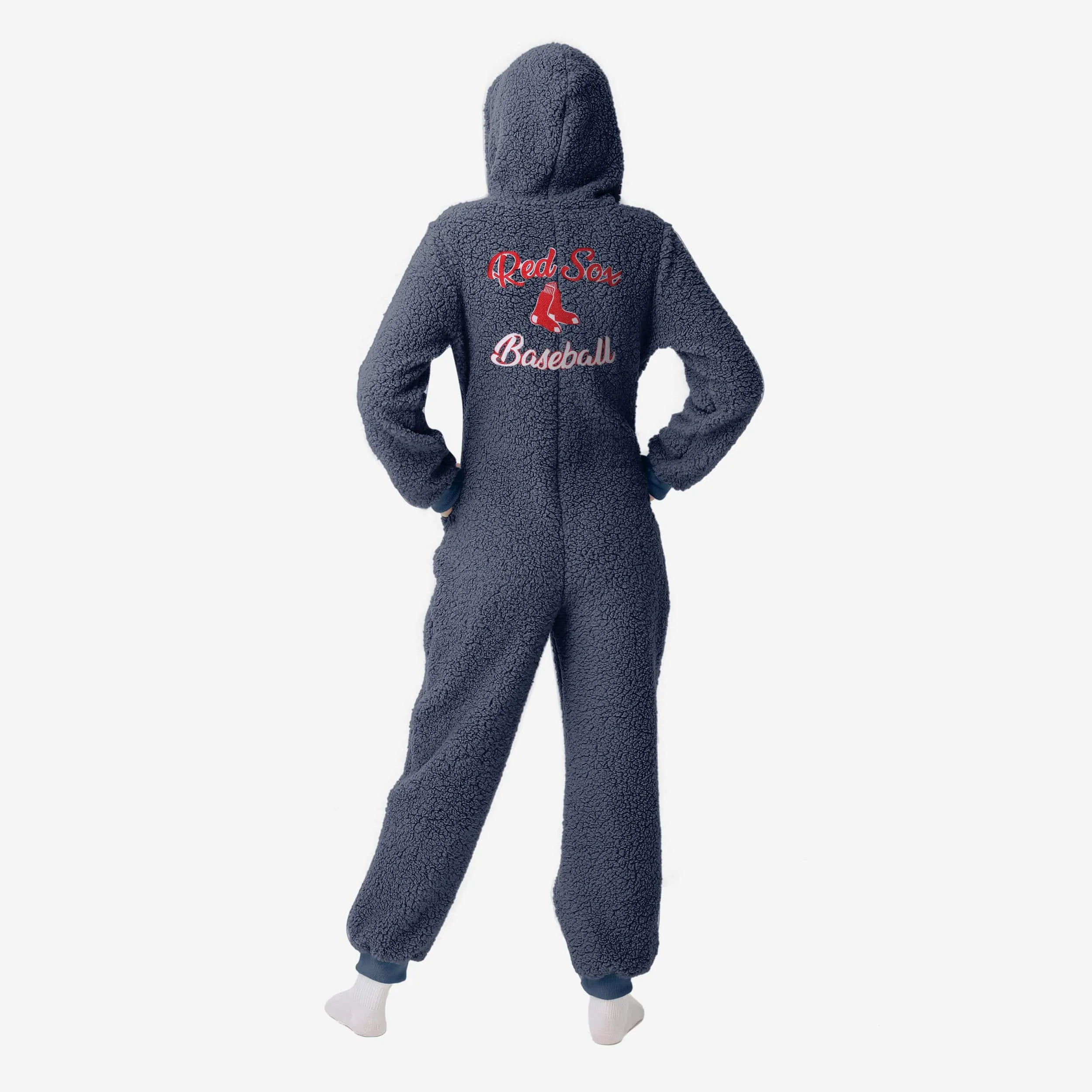 Boston Red Sox Womens Sherpa One Piece Pajamas