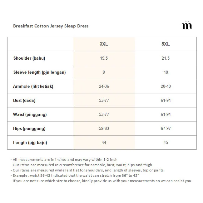 Breakfast Cotton Jersey Sleep Dress - Brown Coffee