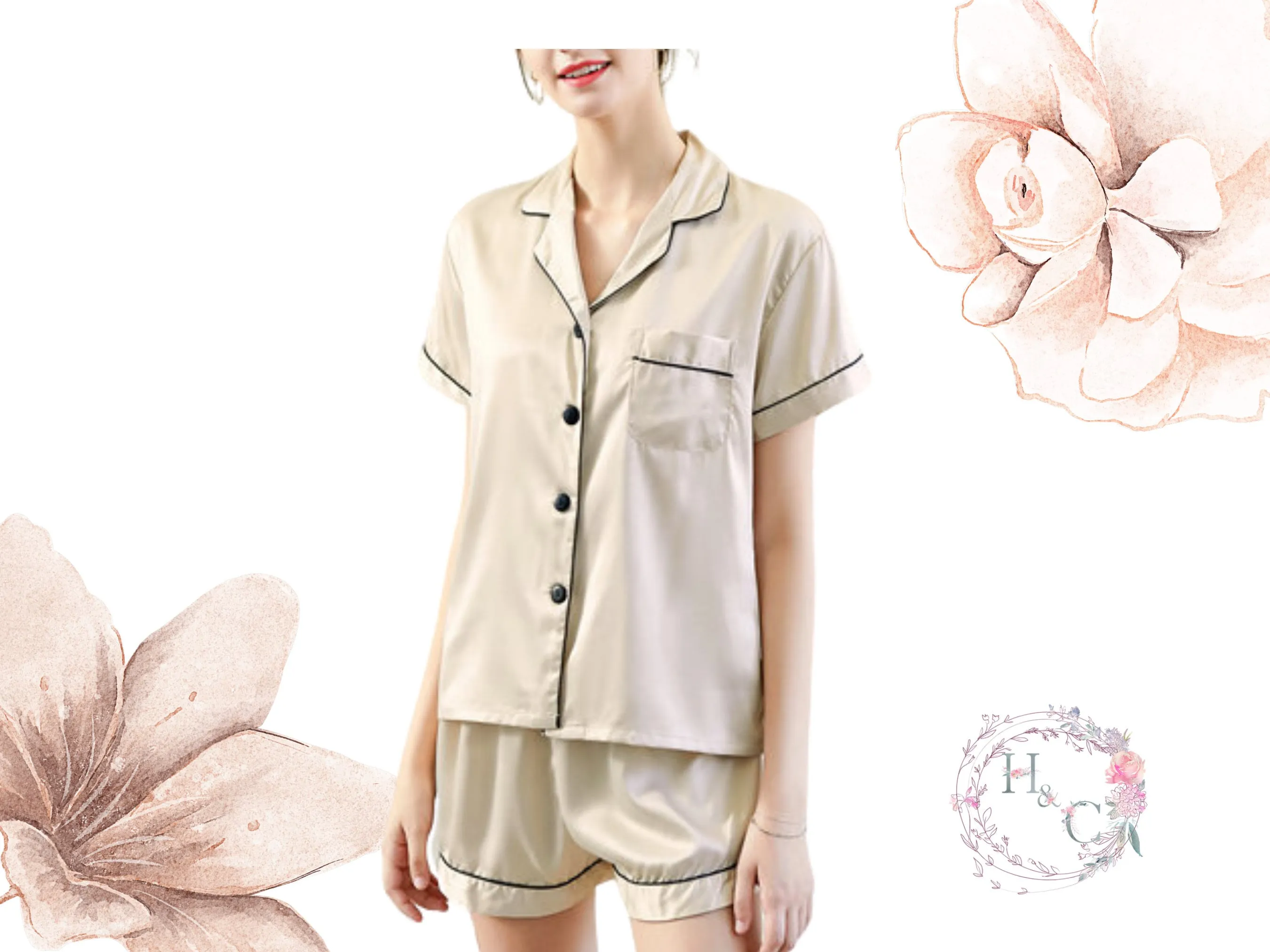 Bridesmaid Pajamas | Bridesmaids PJs | Bridesmaid Gifts | Short Pajamas | Bridal party Pajama Set