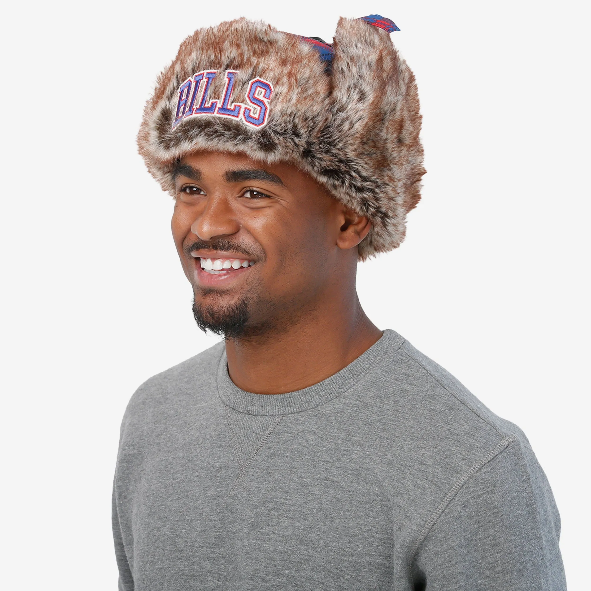 Buffalo Bills NFL Wordmark Flannel Trapper Hat