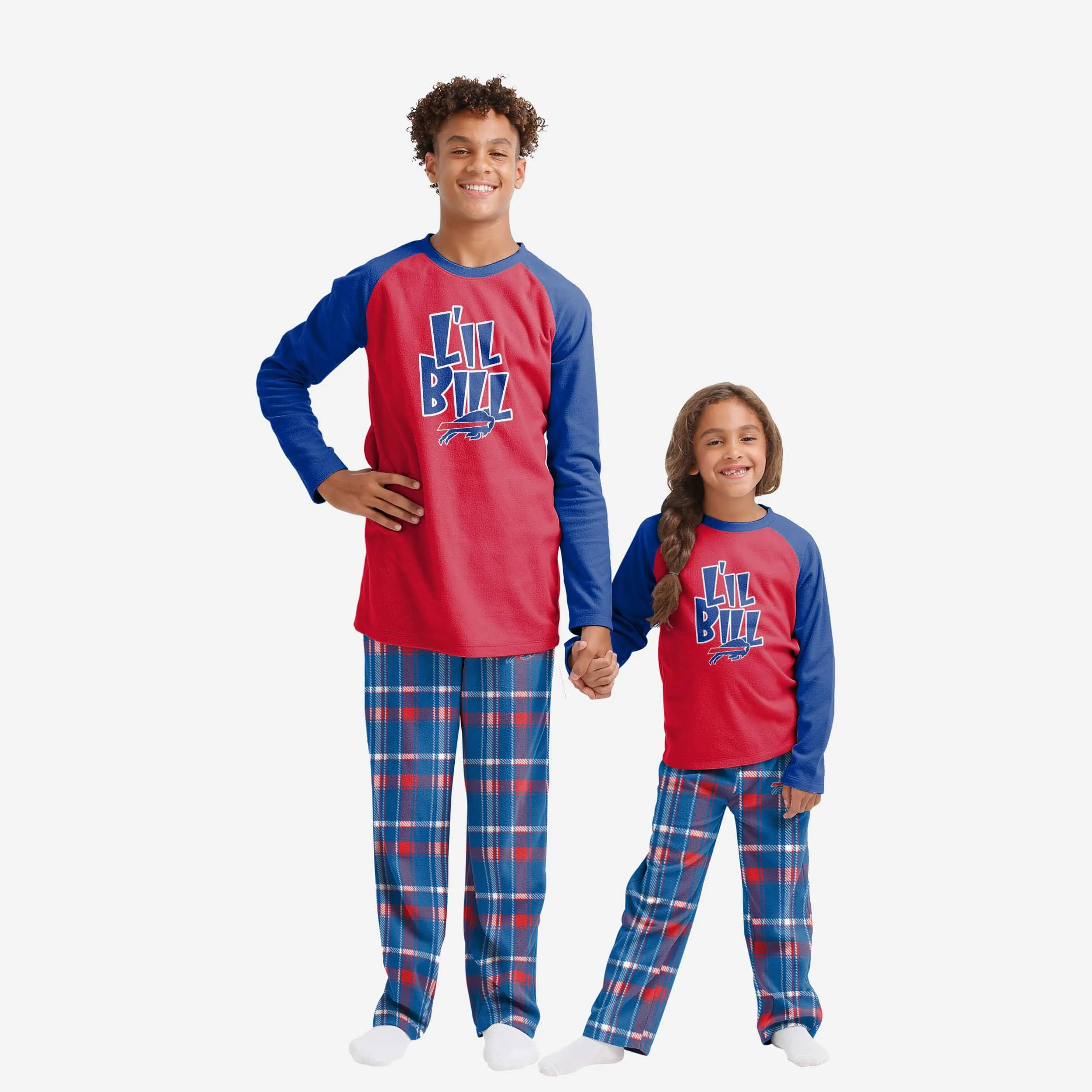 Buffalo Bills Youth Plaid Family Holiday Pajamas