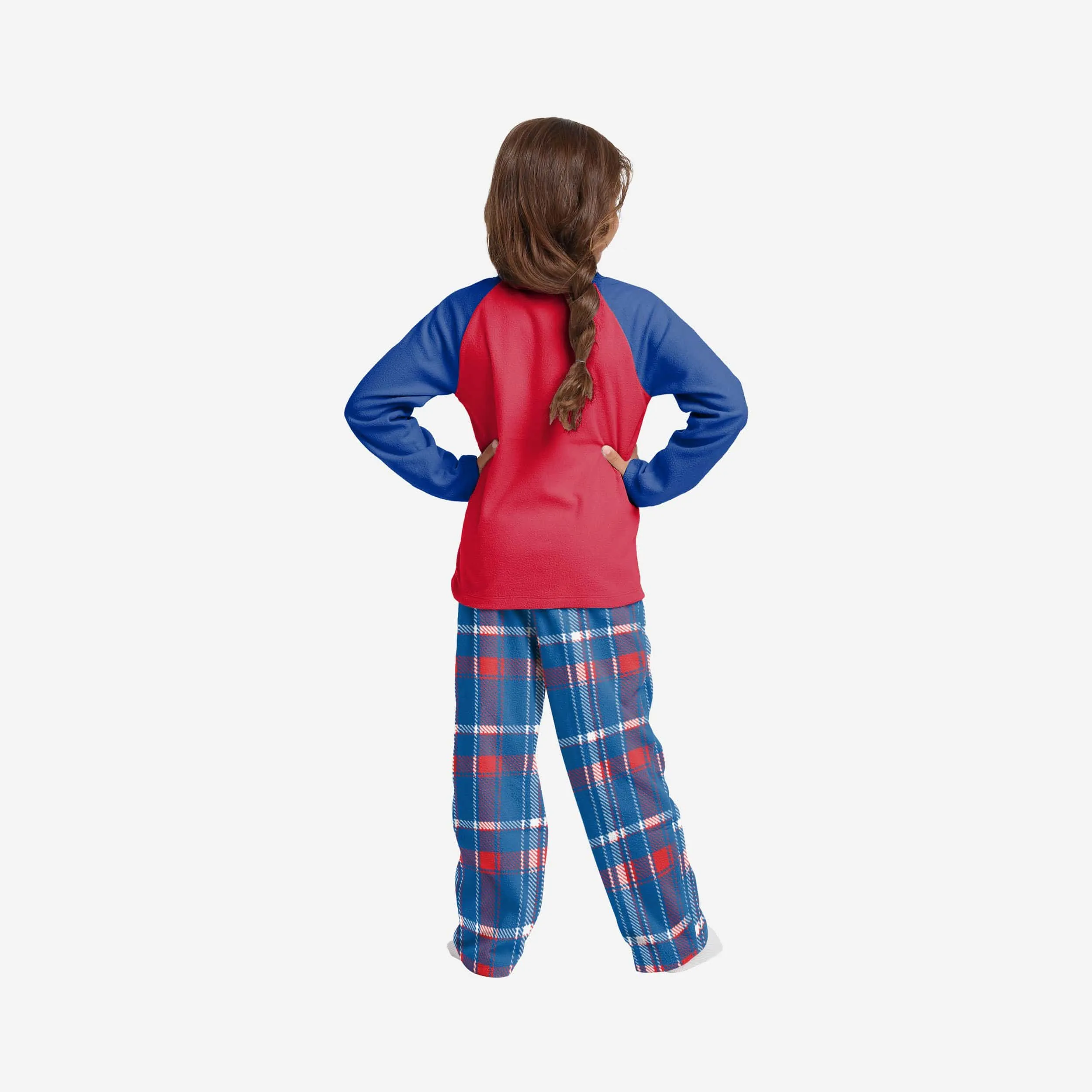 Buffalo Bills Youth Plaid Family Holiday Pajamas