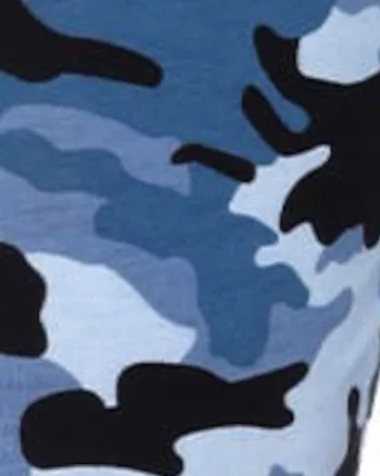 Camo Harem Pants | Blue