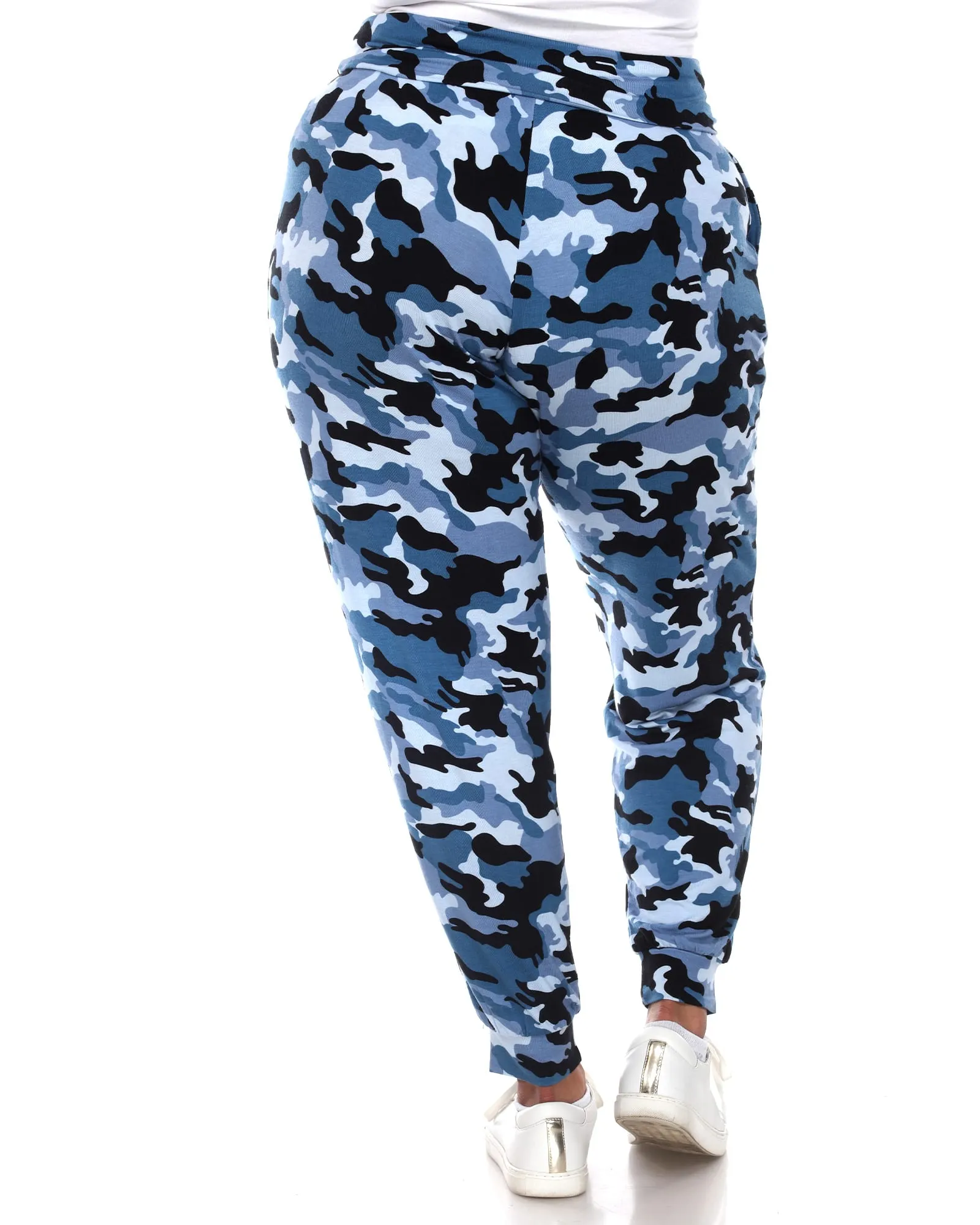 Camo Harem Pants | Blue