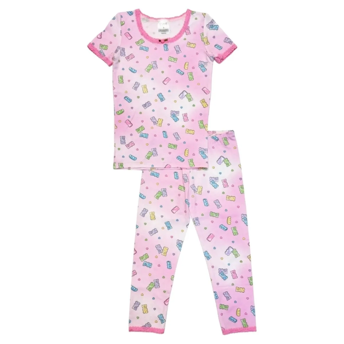 CANDY BEARS SHORT SLEEVE AND LEGGINGS PJS