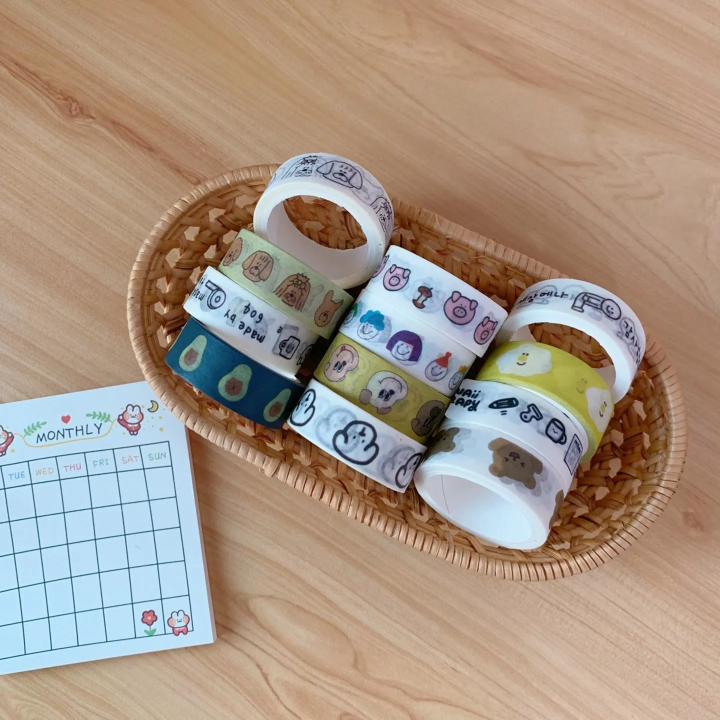 Cartoon Cute Bear Washi Tapes School Tools