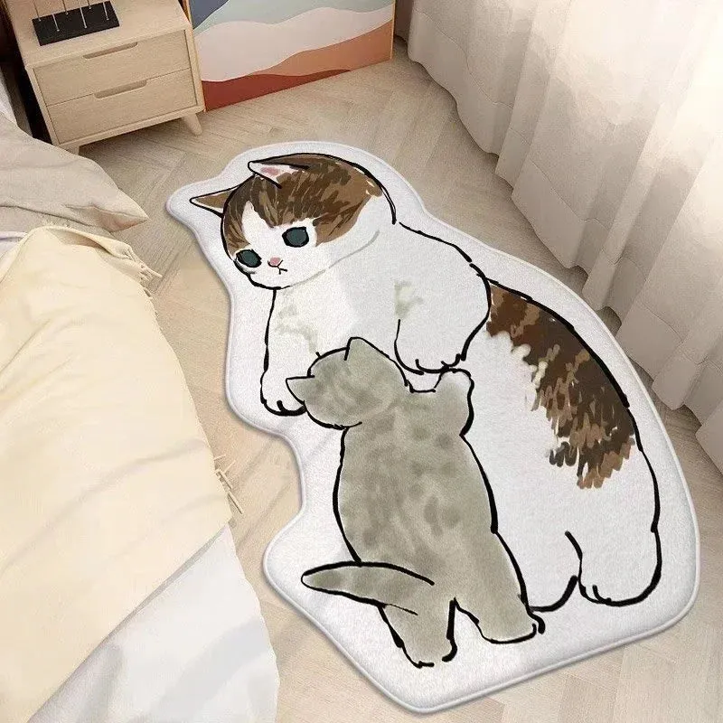 Cat Themed Non-Slip Rug and Doormat