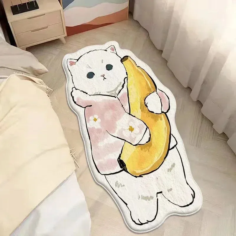 Cat Themed Non-Slip Rug and Doormat