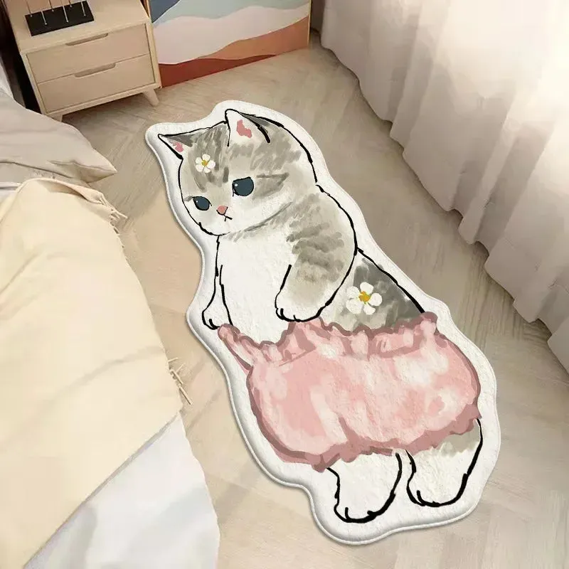 Cat Themed Non-Slip Rug and Doormat