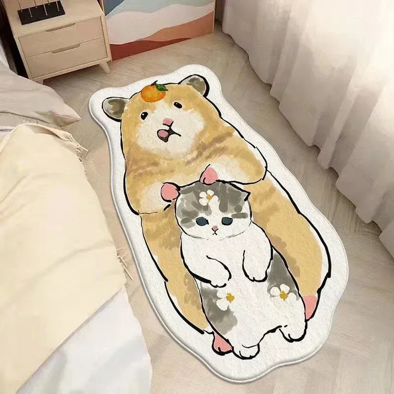 Cat Themed Non-Slip Rug and Doormat