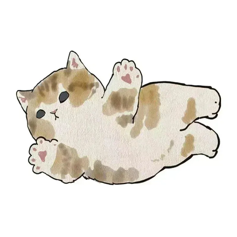 Cat Themed Non-Slip Rug and Doormat