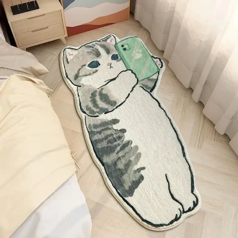 Cat Themed Non-Slip Rug and Doormat