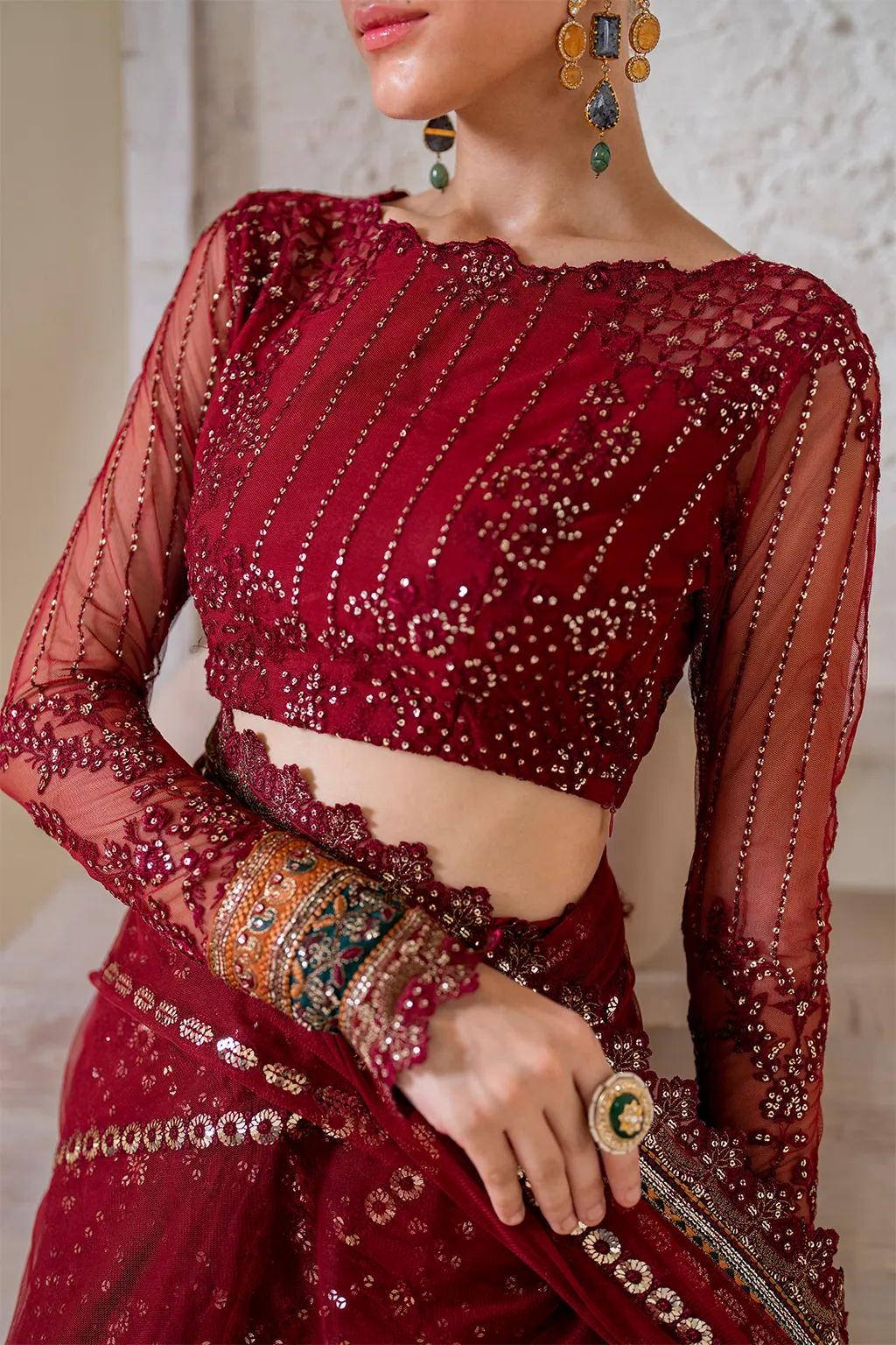 CC-49 Embroidered Net
