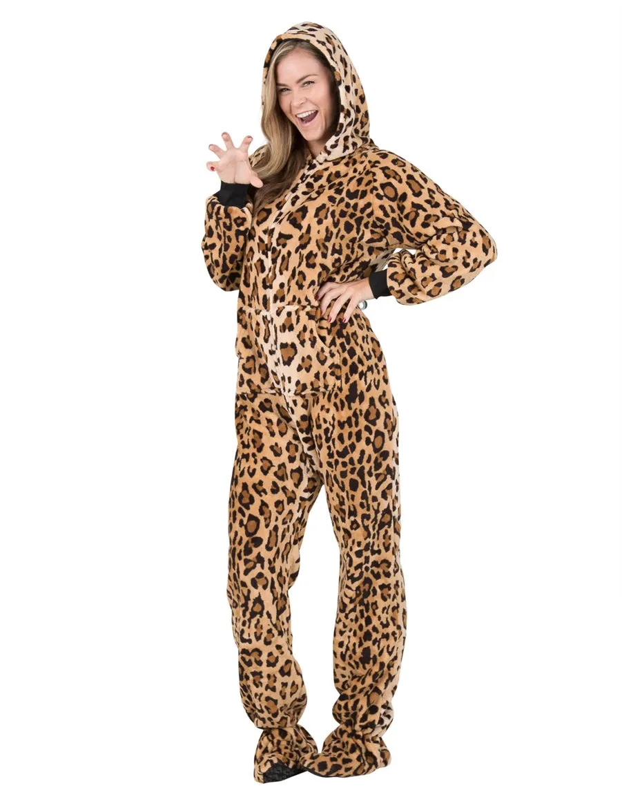 Cheetah Spots Adult Hoodie Chenille Onesie