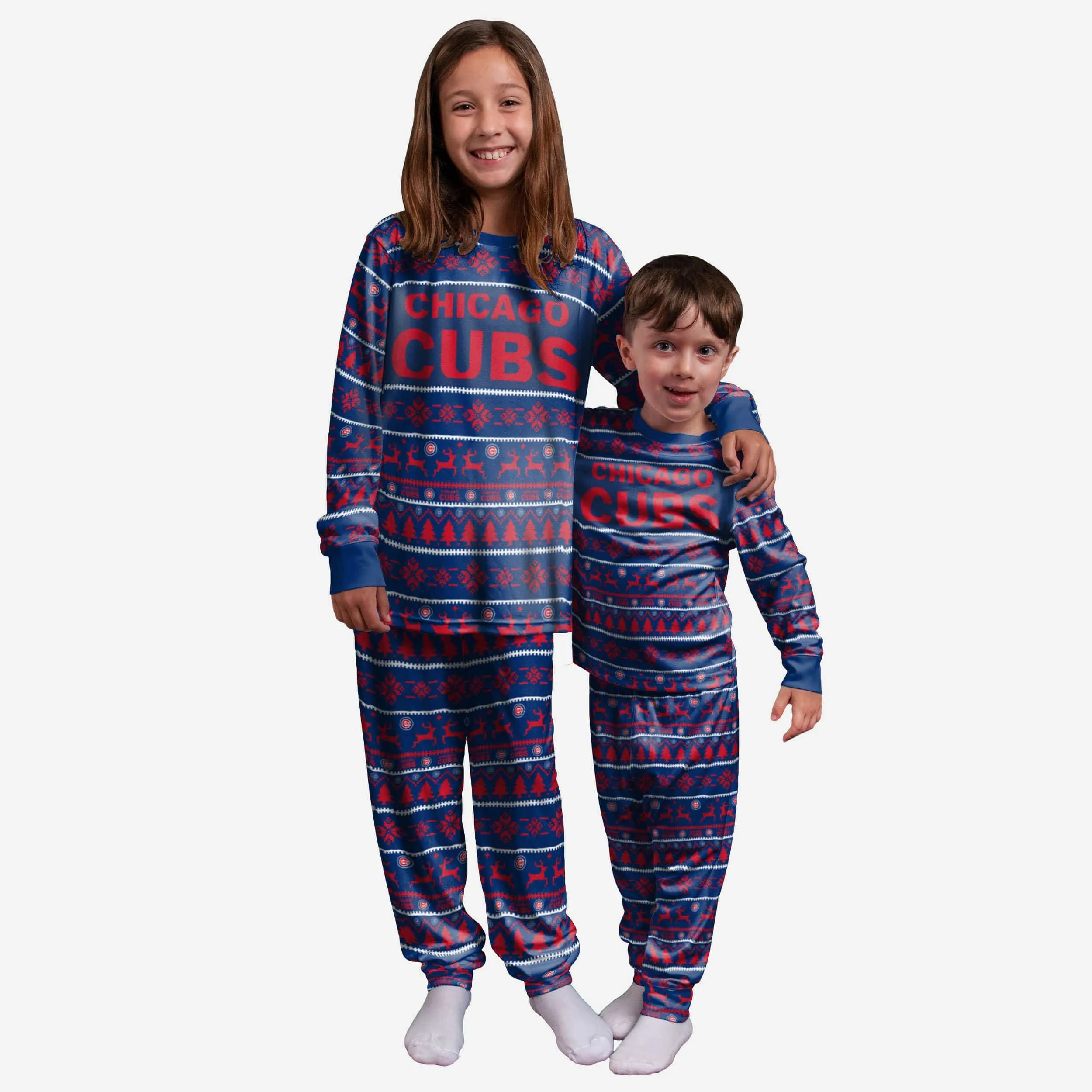 Chicago Cubs Youth Family Holiday Pajamas