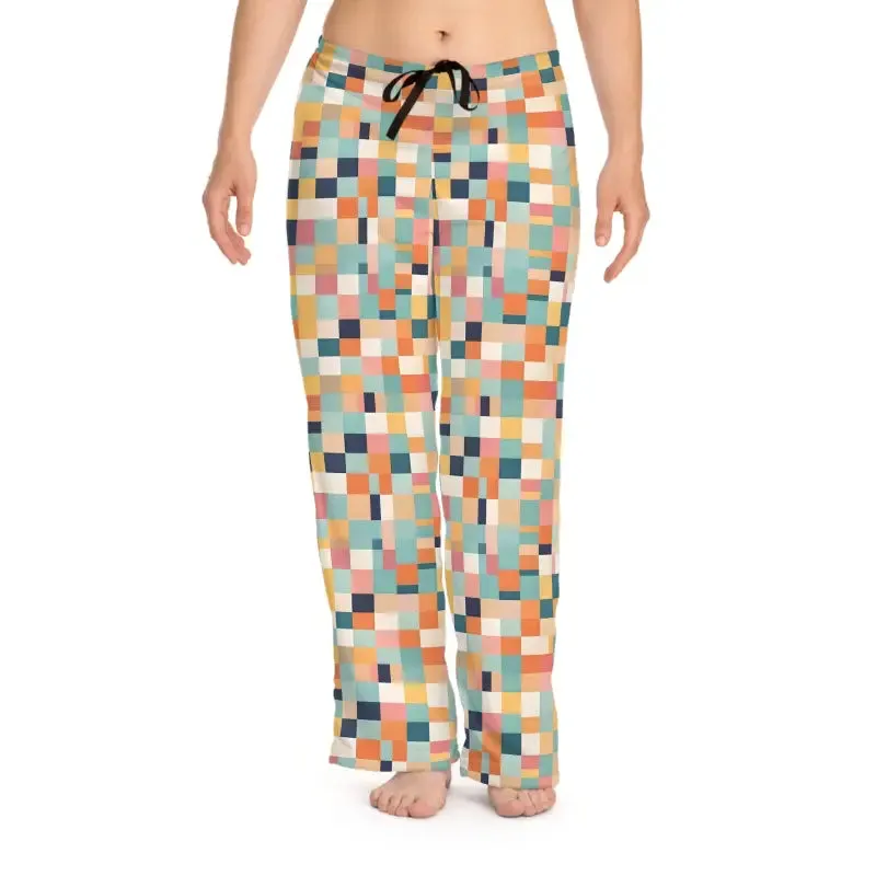 Chillinin Pastel Colors Checkered Pajama Pants