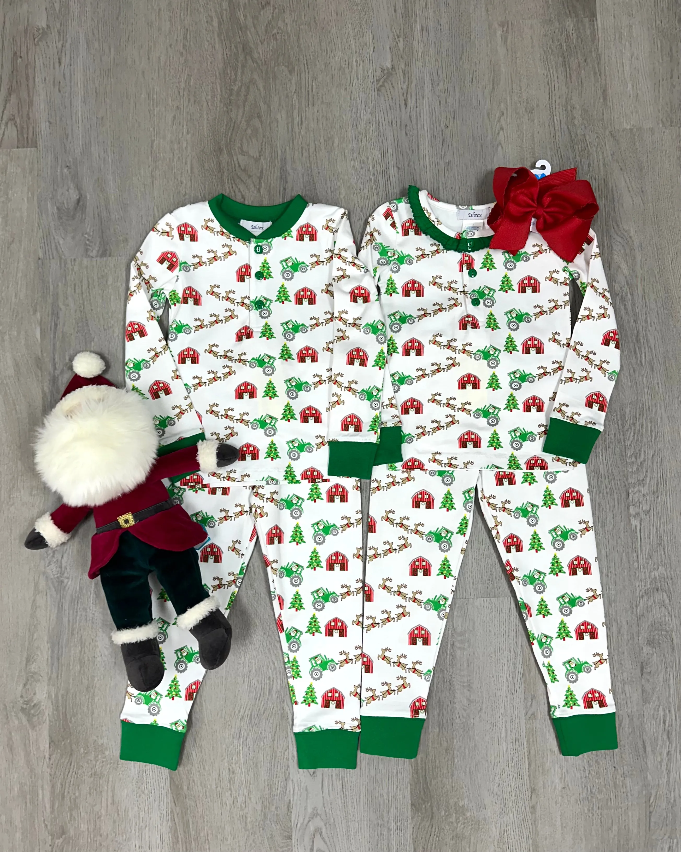 Christmas at Farm Girl's PJ Set