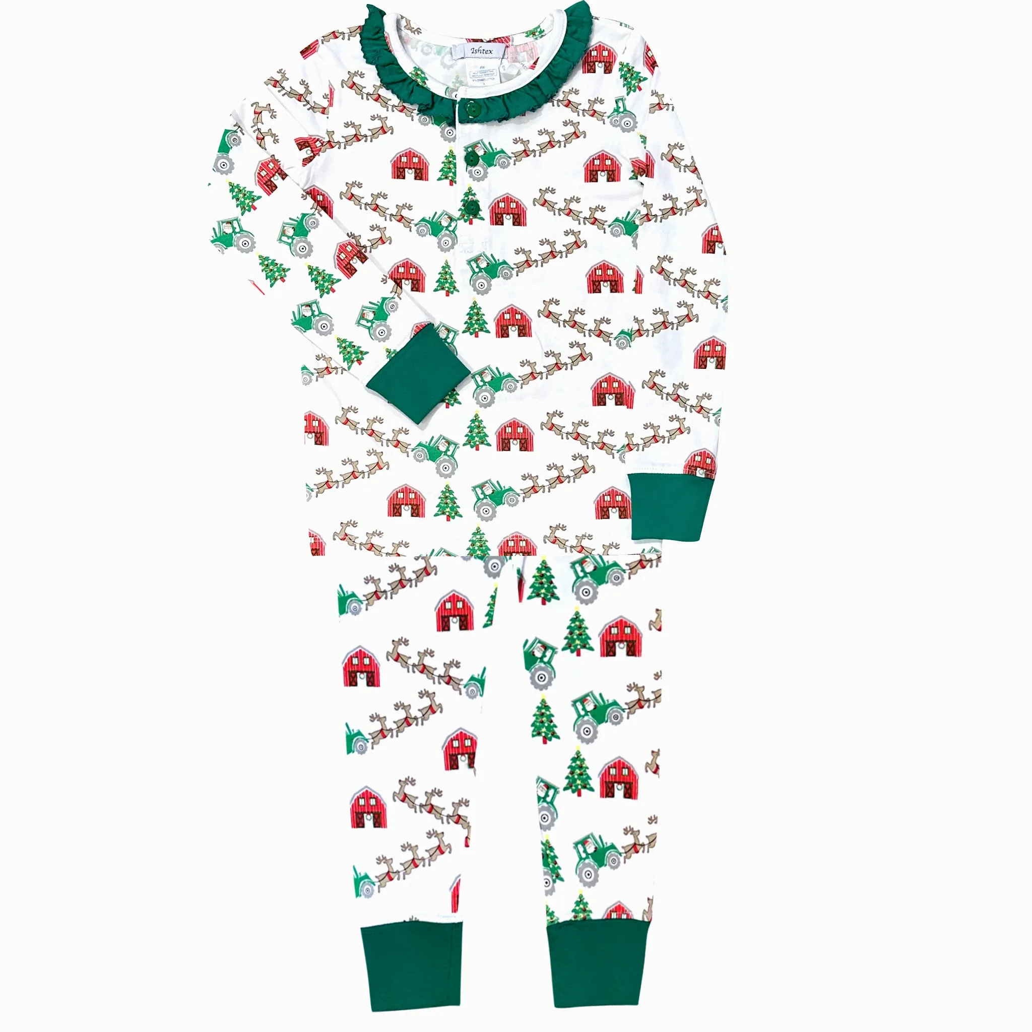 Christmas at Farm Girl's PJ Set