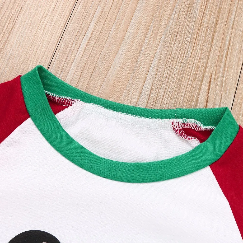 Christmas Cartoon Snowman Pajamas Set