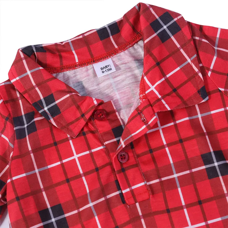 Christmas Matching Pajamas Plaid Cotton Family
