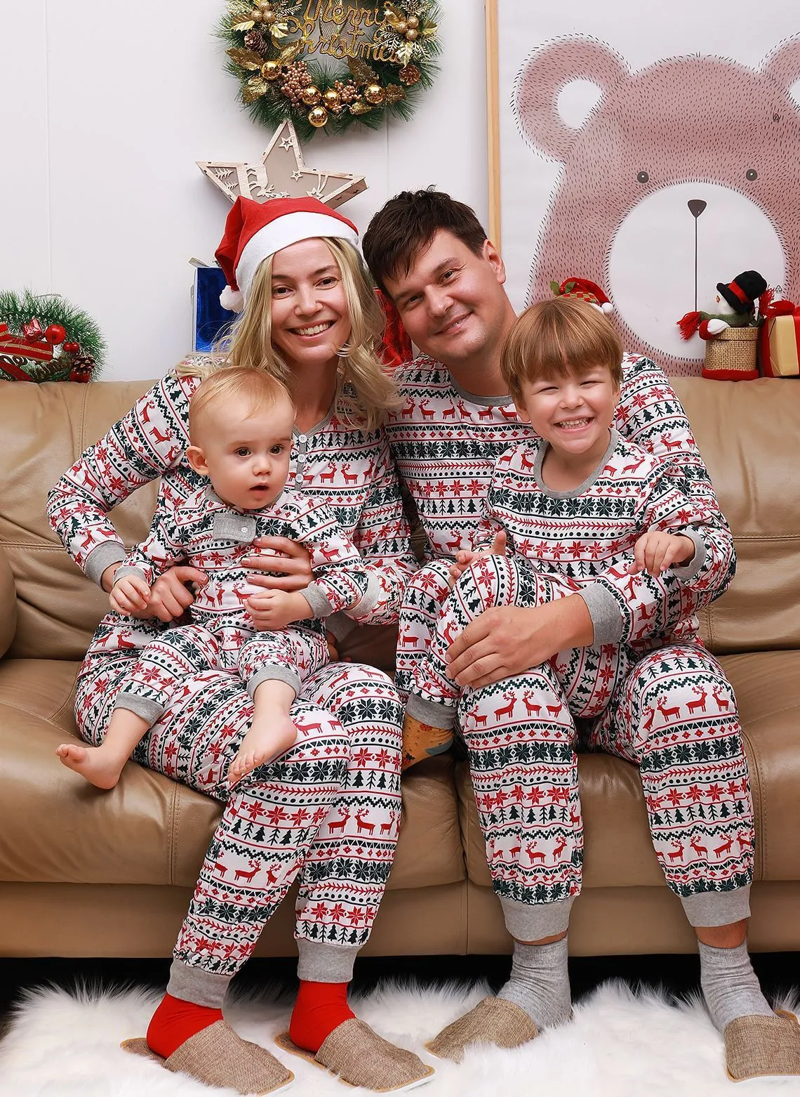Christmas Pajamas Family Matching Set, lioness-love