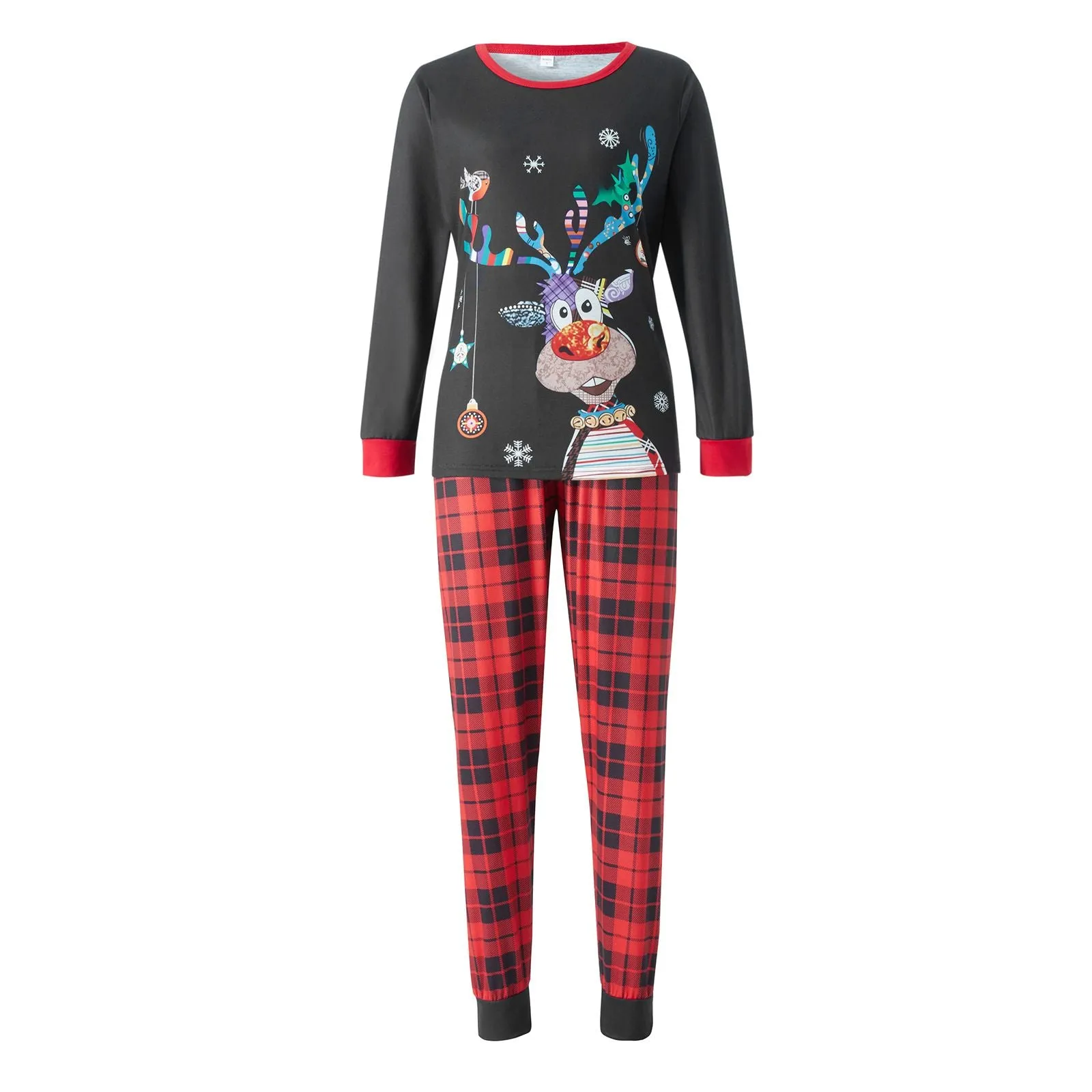 Christmas Pajamas for Family Matching Pjs Set Classic Plaid Xmas Clothes for Womens Mens 2023 Gifts Shirts Pants