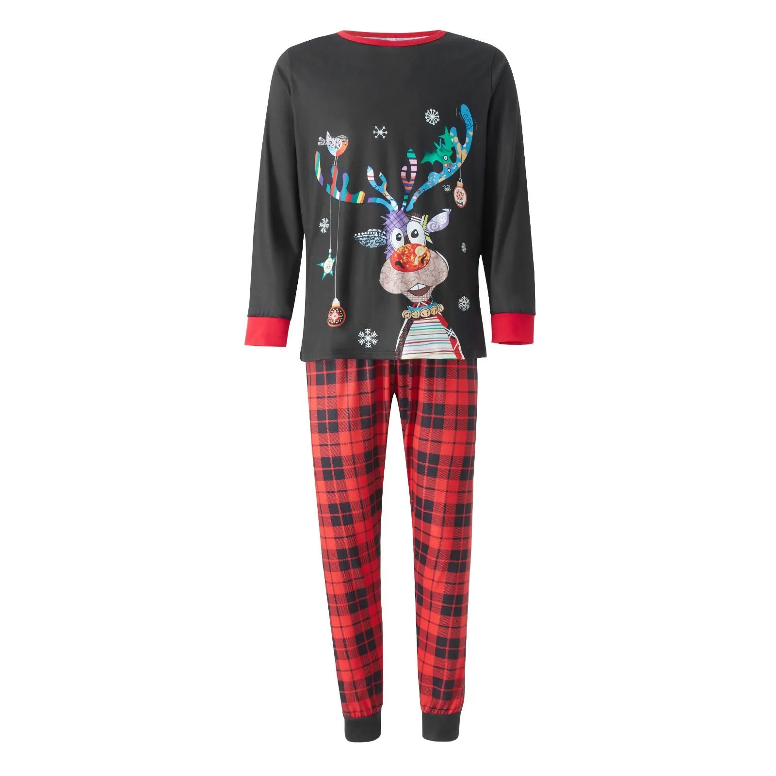 Christmas Pajamas for Family Matching Pjs Set Classic Plaid Xmas Clothes for Womens Mens 2023 Gifts Shirts Pants