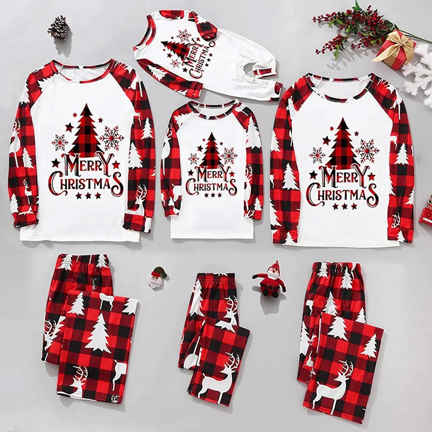Christmas Pajamas for Family Matching Pjs Set