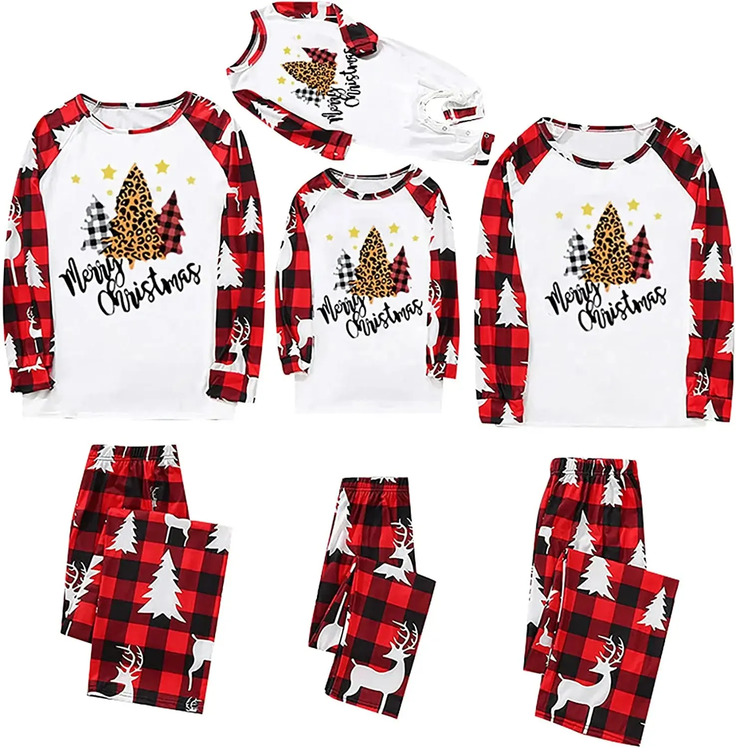 Christmas Pajamas for Family Matching Pjs Set