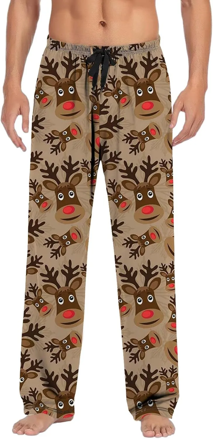 Christmas Pj Pants Pants with Drawstring and Pockets Mens Lounge Pants Pajama Pants for Men Pajama Pants for Mens