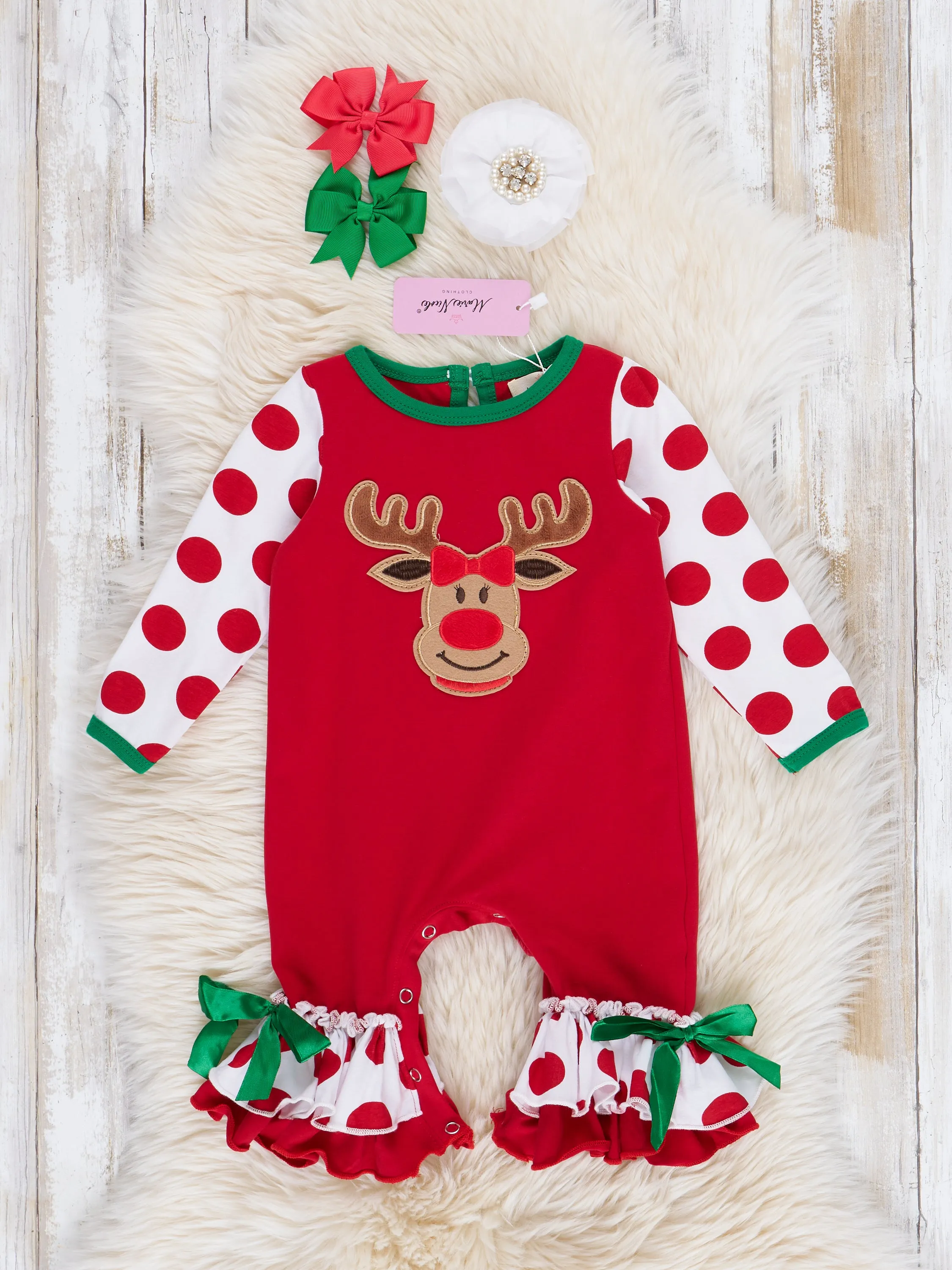 Christmas Reindeer Romper Pajamas - For Boys & Girls