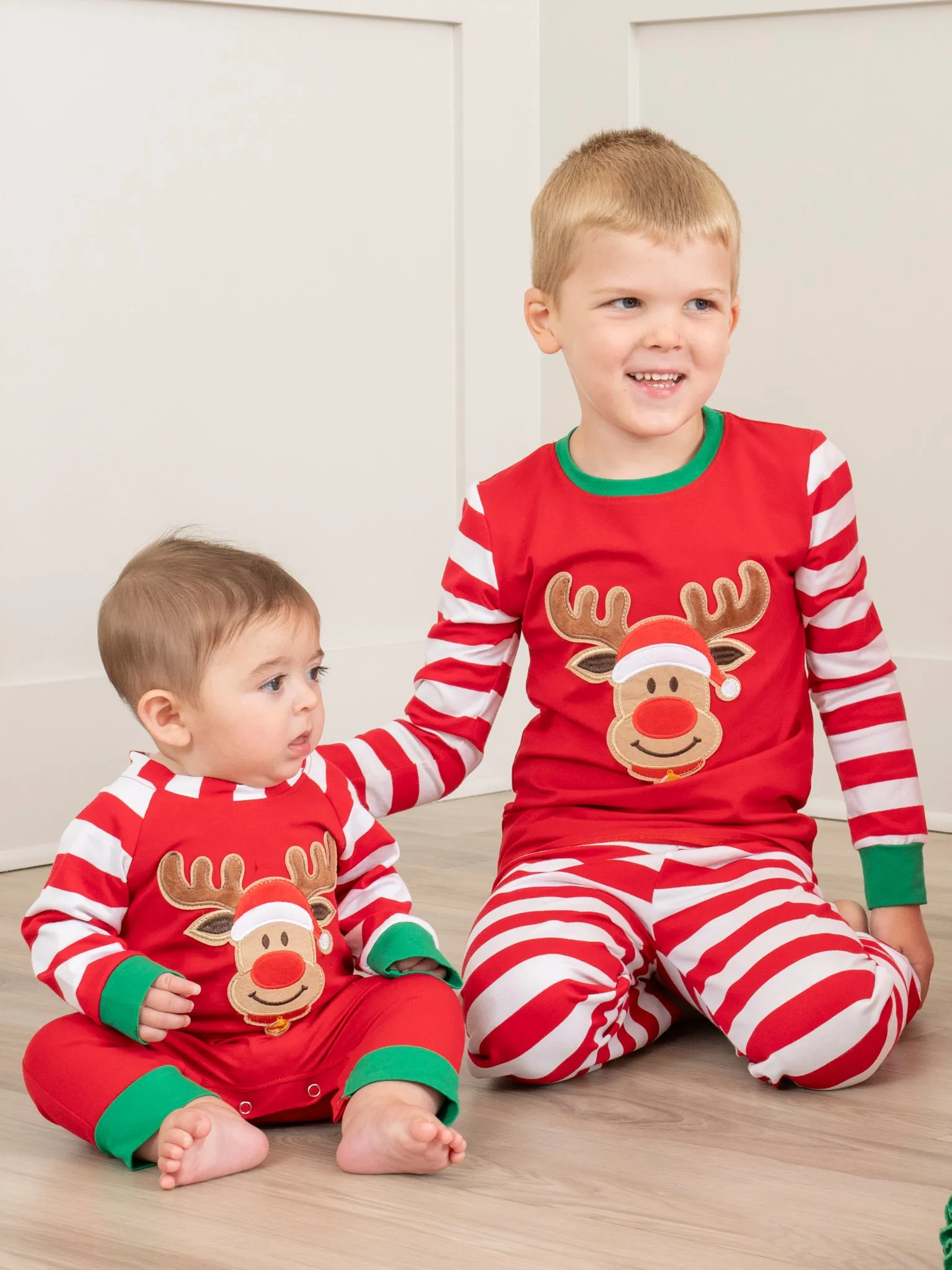 Christmas Reindeer Romper Pajamas - For Boys & Girls