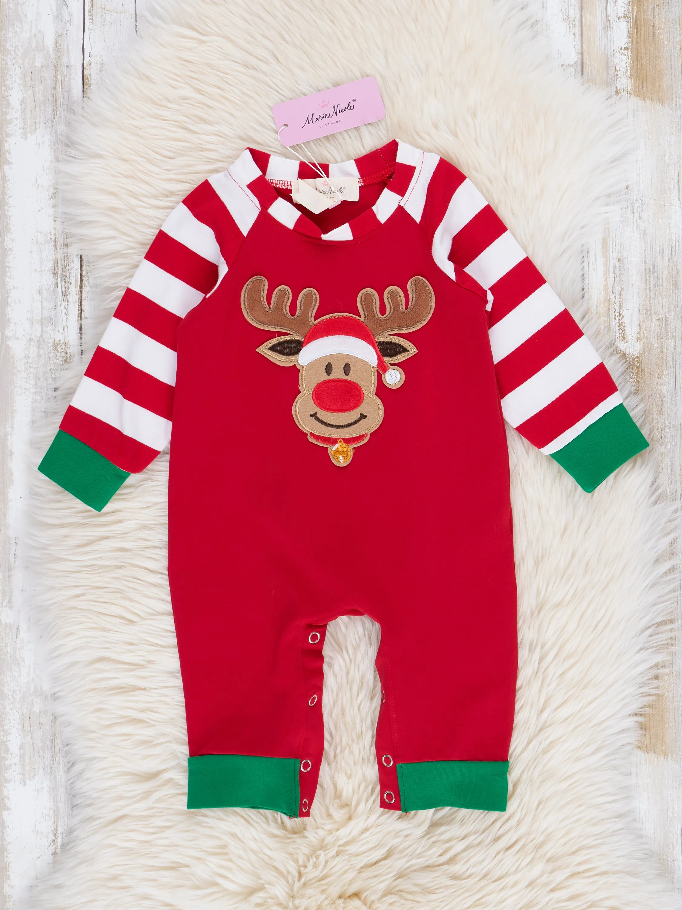 Christmas Reindeer Romper Pajamas - For Boys & Girls