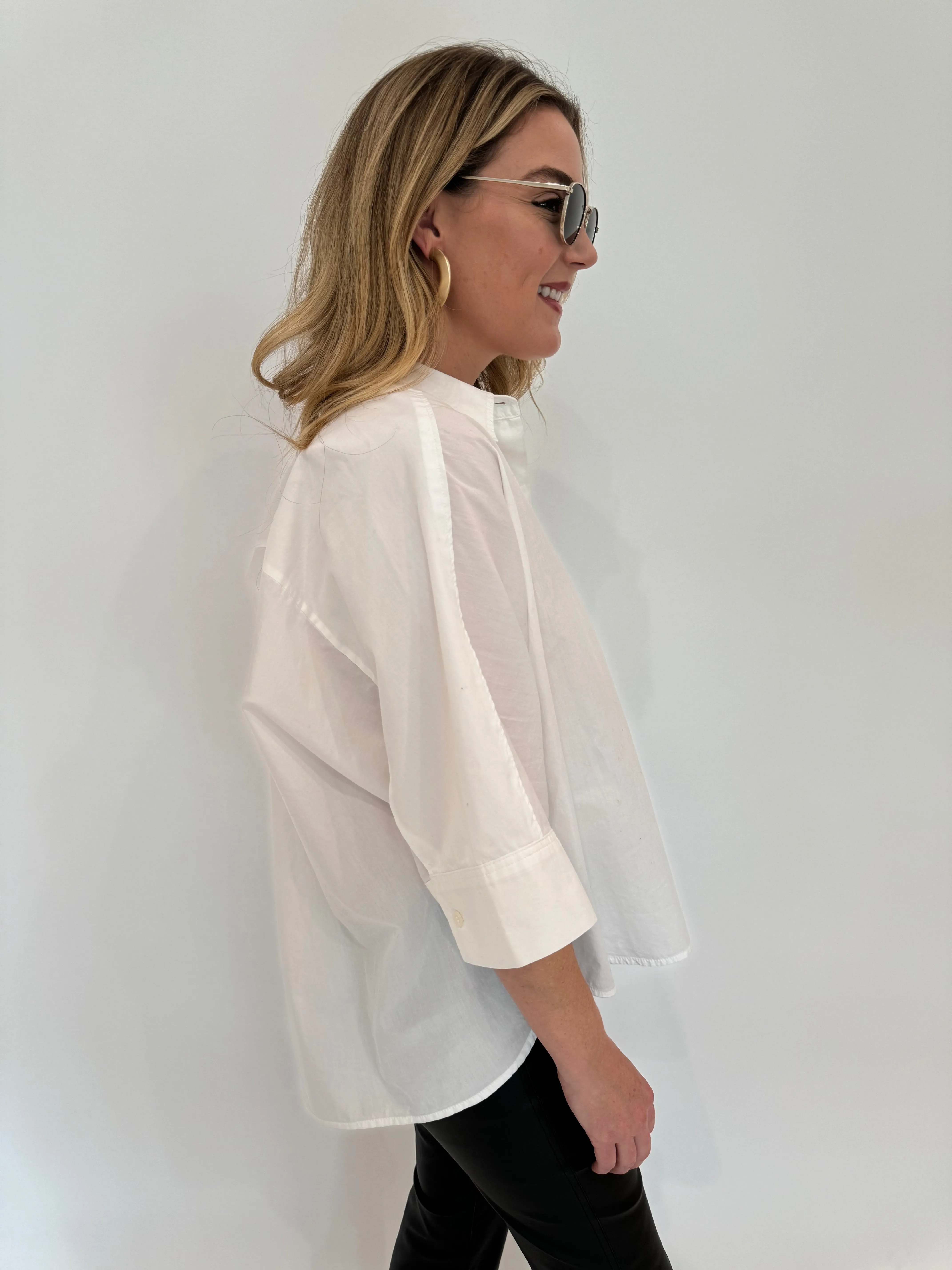 Claire Origami Shirt - White