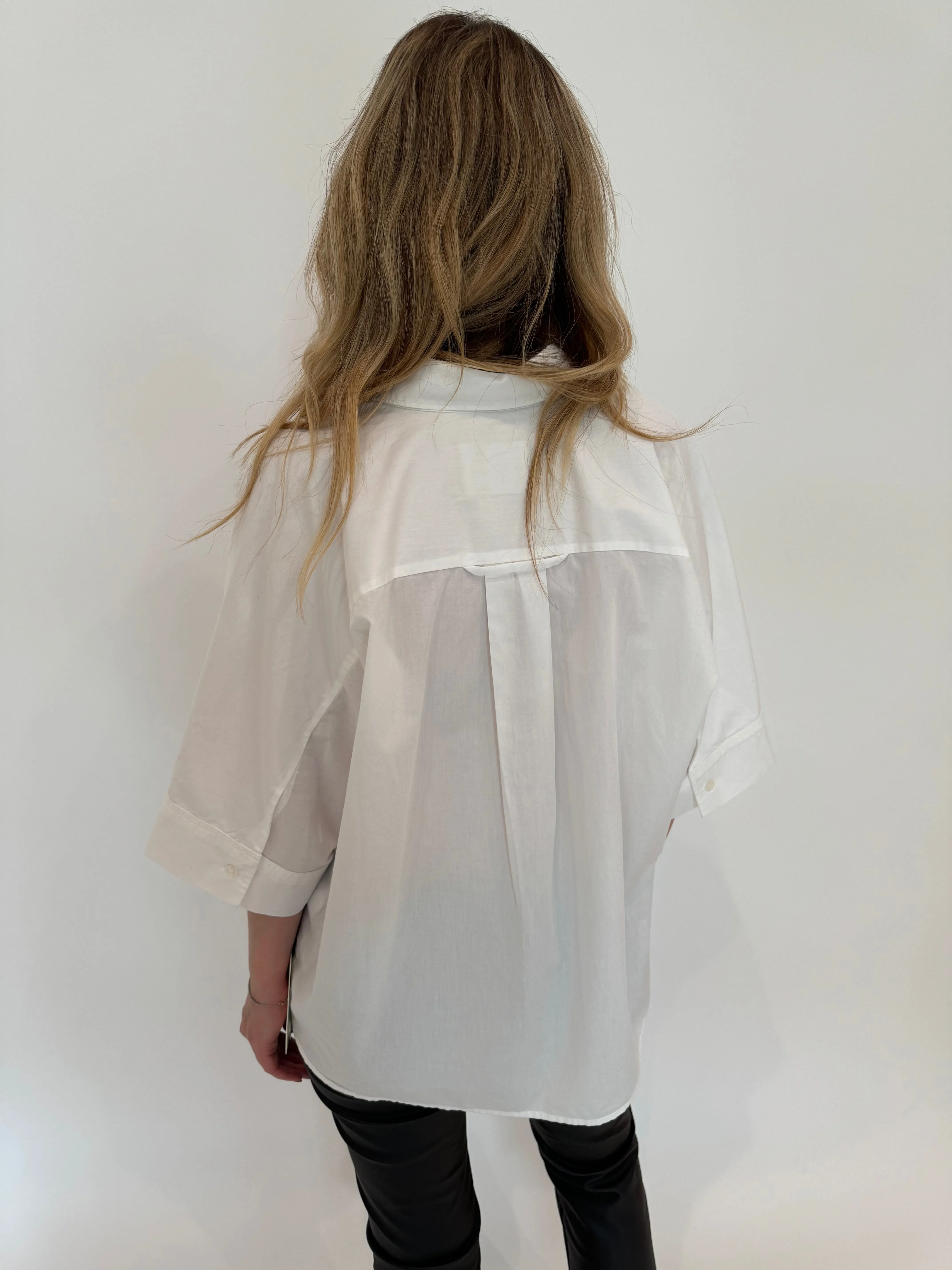 Claire Origami Shirt - White