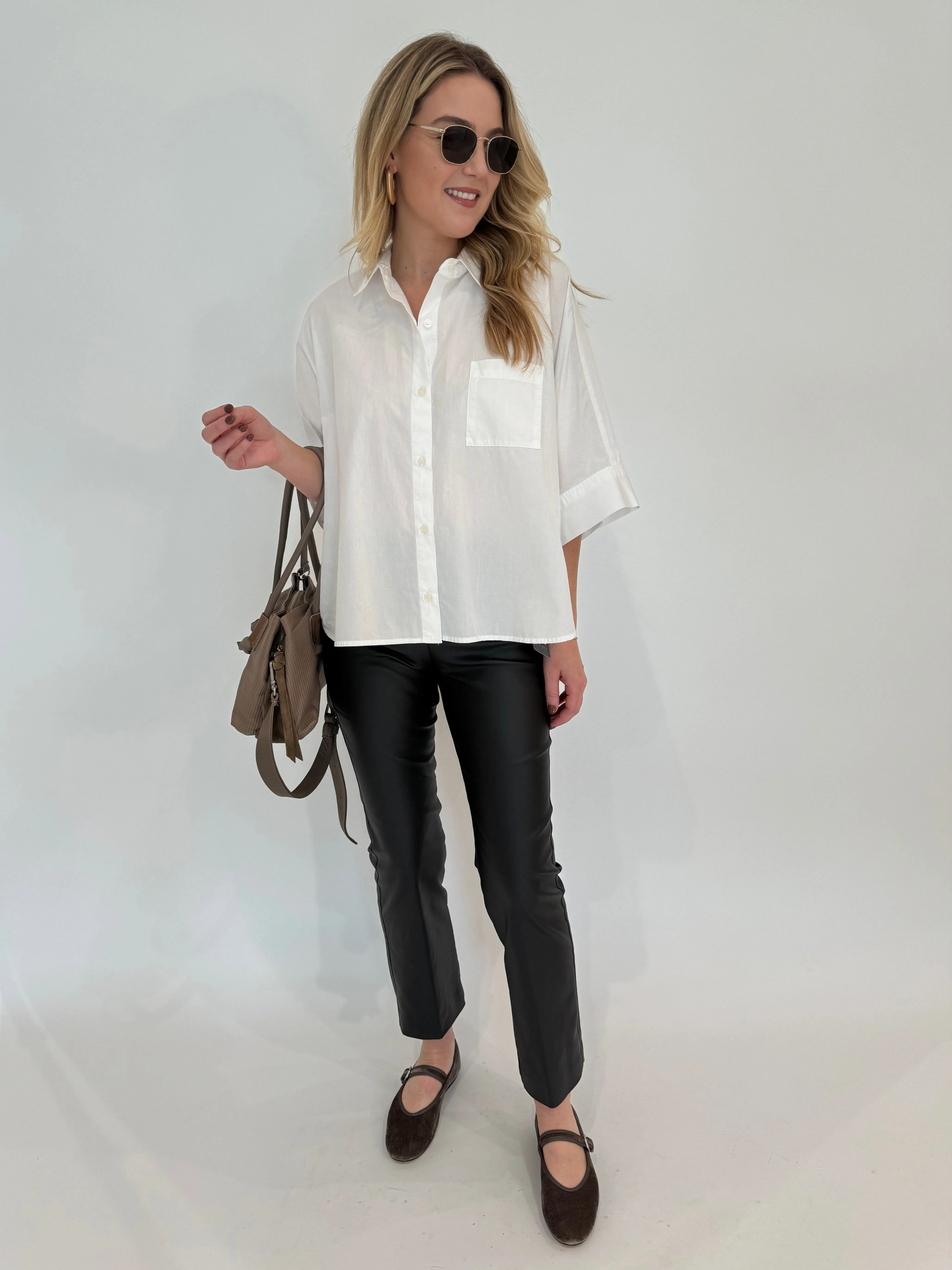 Claire Origami Shirt - White