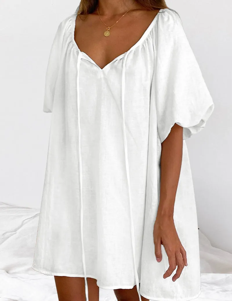 Comfort Cotton Bubble Sleeve Nightgowns
