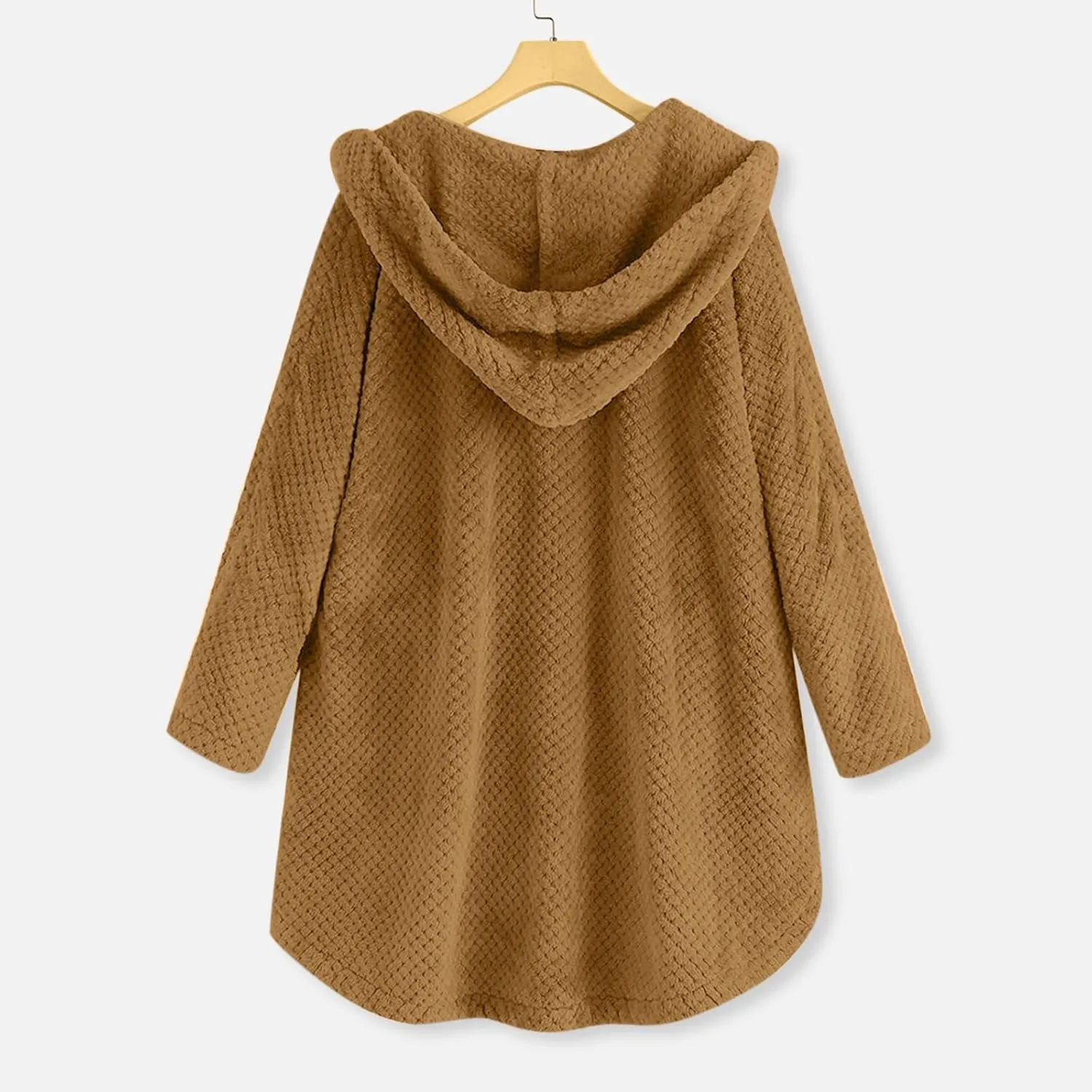 Comfy Warm Plus Size Sherps Jackets Sleeve Plus Size Women Women'S Coat Oversized Long Sherps Hoodie Shirt Jacket