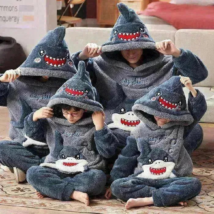Coral Velvet Cute Cartoon Thick Pajamas