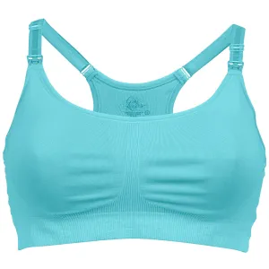 Cotton Candy Nursing Maternity Sleep Bra Aqua Blue - Cake