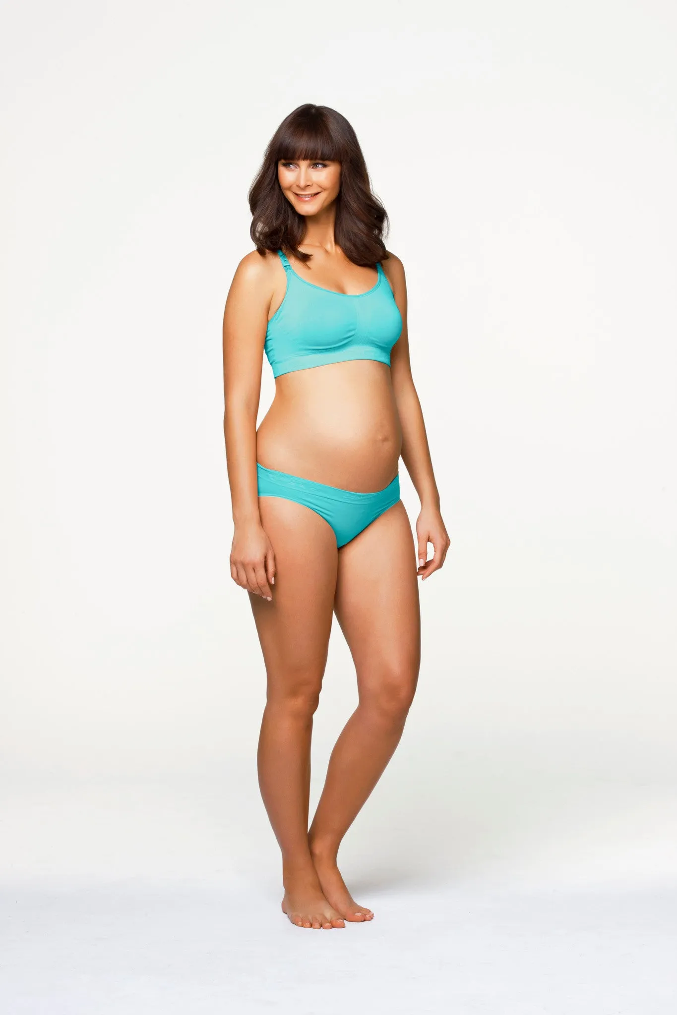 Cotton Candy Nursing Maternity Sleep Bra Aqua Blue - Cake