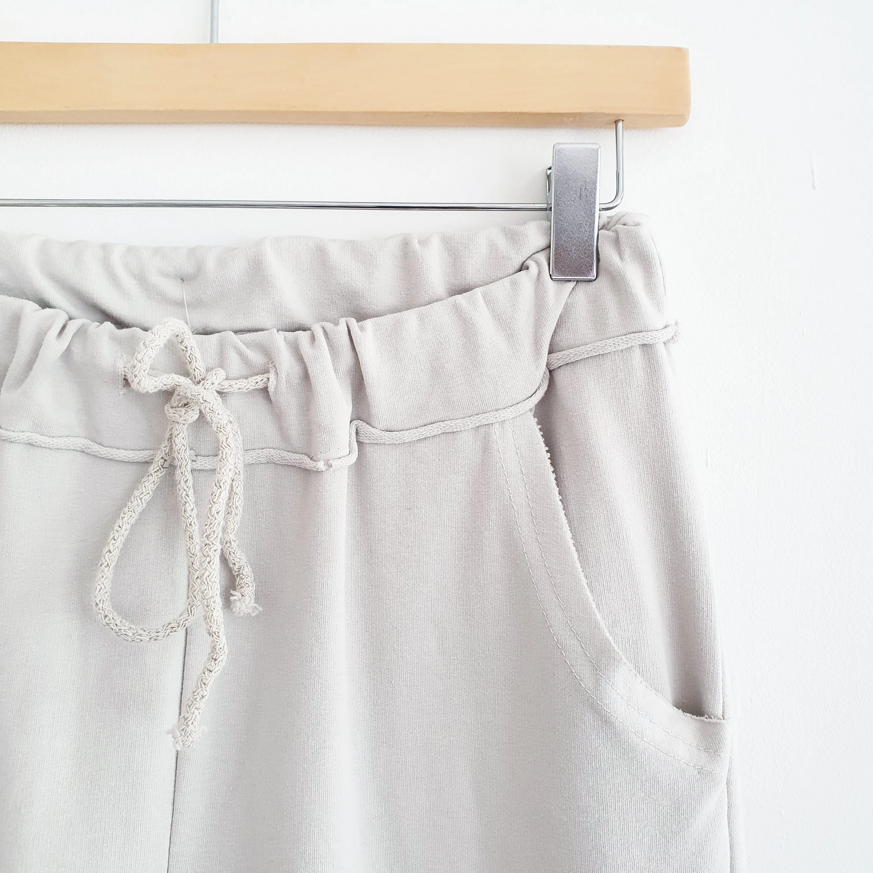 Cotton Lounge Pants in Stone