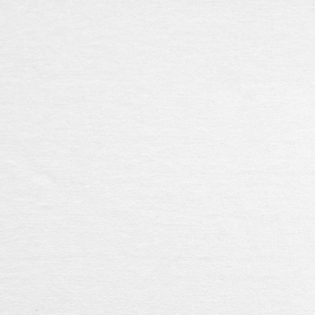 Cotton Modal Jersey Knit Solid White