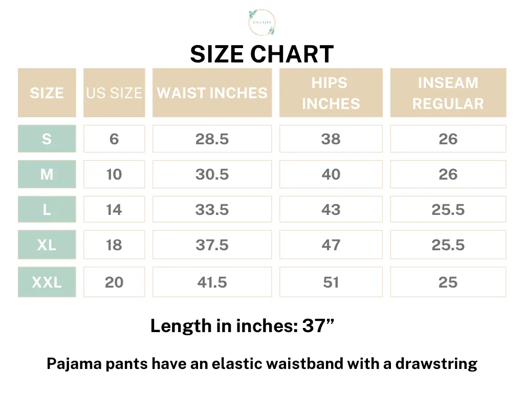 Cotton Pajama Pants Women - Midnight Marigold