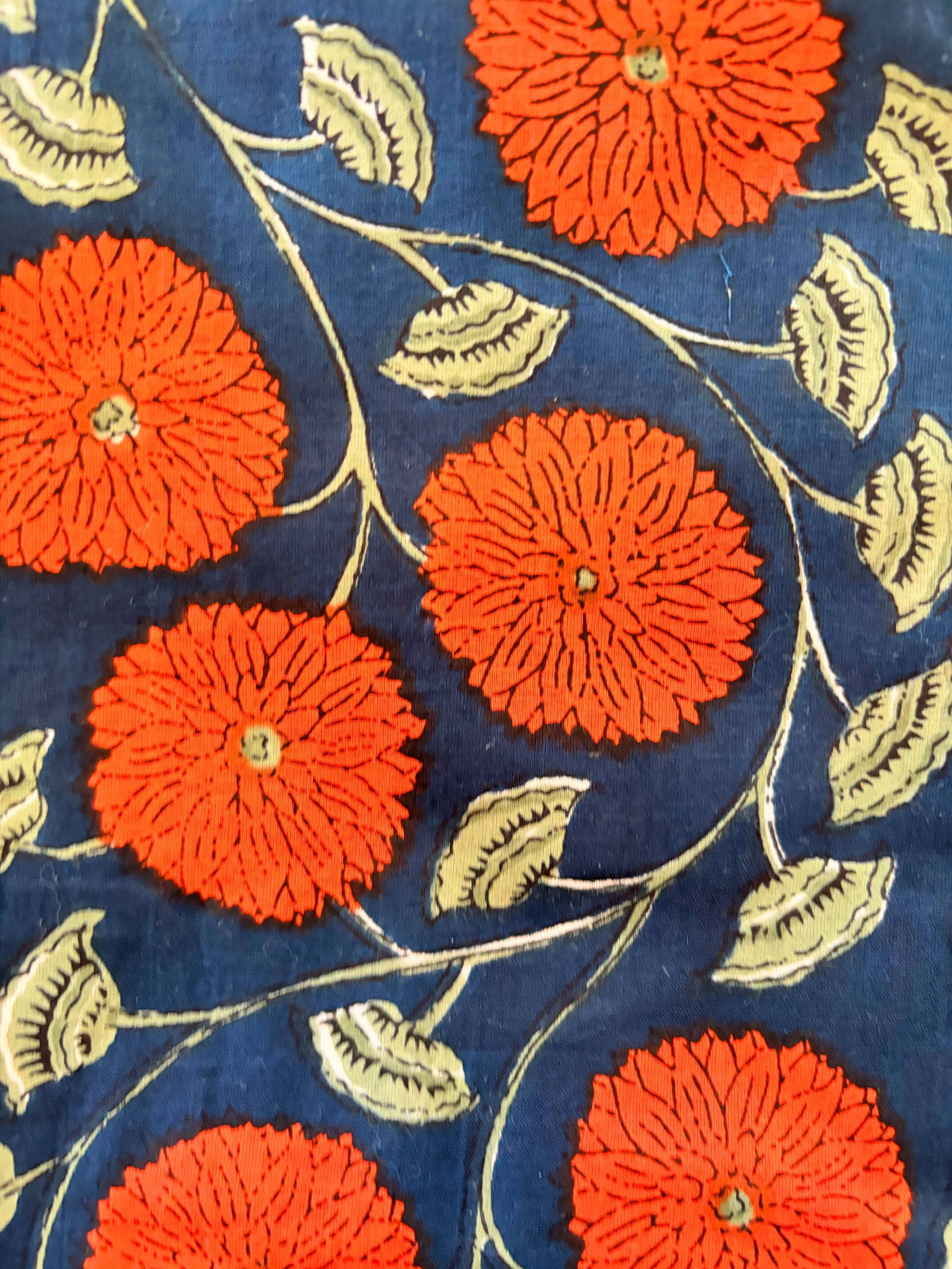 Cotton Pajama Pants Women - Midnight Marigold