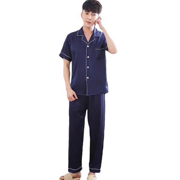 Couples Pajamas, Short Sleeve with Long Pants, Sleepwear & Loungewear