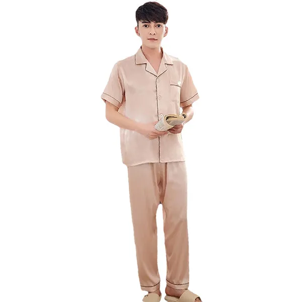 Couples Pajamas, Short Sleeve with Long Pants, Sleepwear & Loungewear