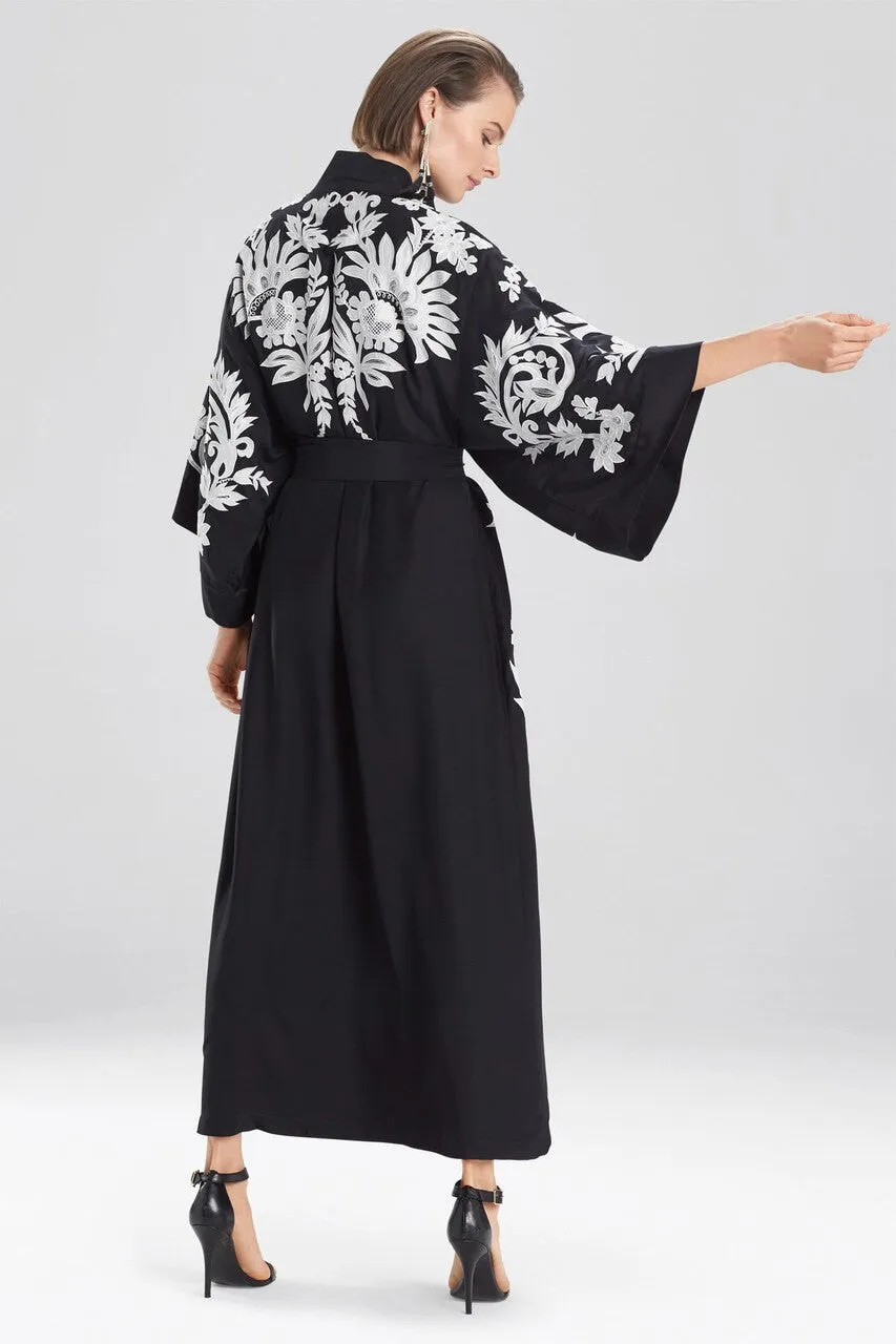 Couture Mantilla Scroll Embroidery Robe